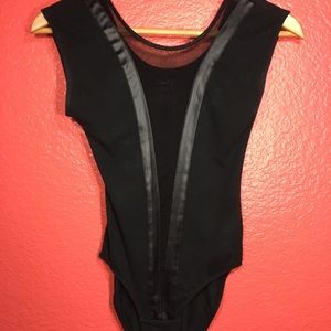 Black Mesh Bodysuit